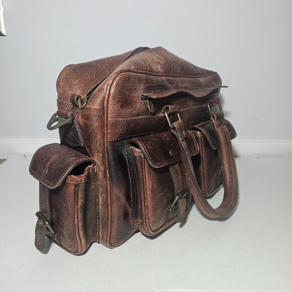 Buffalo Jackson Roosevelt Leather Pilot Bag – Brown – Full-Grain – Gently Used - Picture 5 of 12